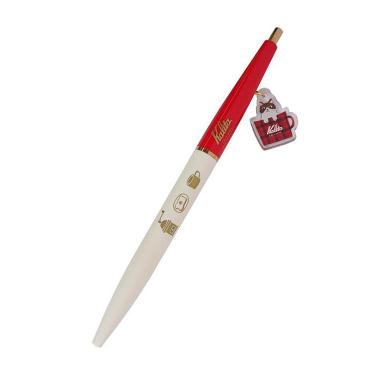 マスコットチャーム付きボールペン 0.5mm 油性 カリタ ファイアーレッド