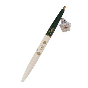 マスコットチャーム付きボールペン 0.5mm 油性 カリタ フォレストグリーン