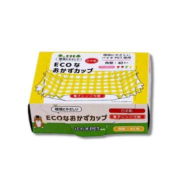環境にやさしいECOなおかずカップ 角型40枚入 チェック柄