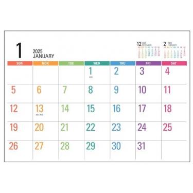 洋書　ドイツ　カレンダー 2024年12月始まり 壁掛け A4 ウォールカレンダー L【ロフト限定