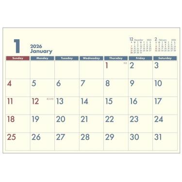 2025年12月始まりカレンダー 卓上 A5 C【ロフト限定】
