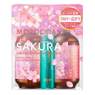 ハイドロリペア シャンプー&トリートメント ミニオイルスプレー付き キット サクラの香り【数量限定】
