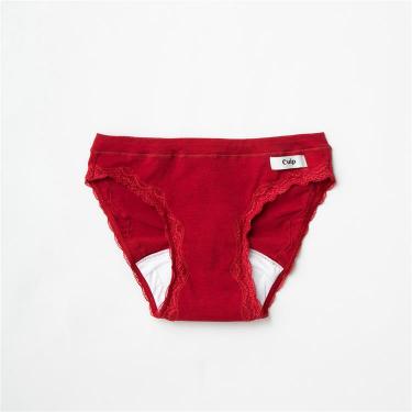 吸水ショーツ スリム M レッド