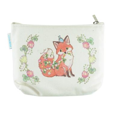 こなつ ティッシュケース キツネ花飾り