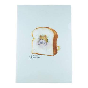 村田夏佳 パンしばA4クリアファイル 食パン