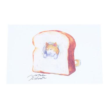 村田夏佳 パンしばポストカード 食パン