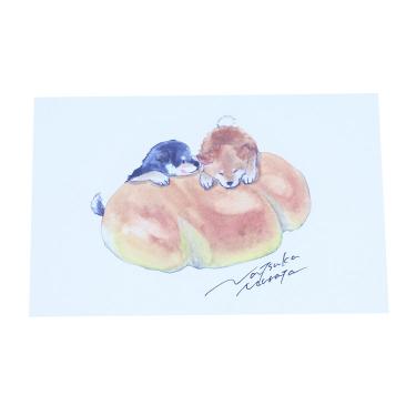 村田夏佳 パンしばポストカード クリームパン