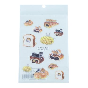 村田夏佳 透明シール しばいぬとパン