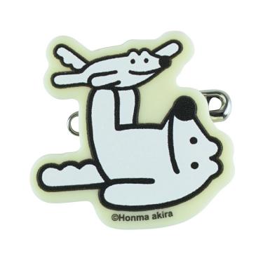本間あきら ウルフくん アクリルバッジ: キャラクター