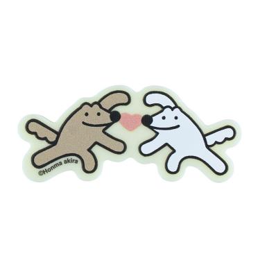 本間あきら ウルフくん アクリルバッジ 幸です！