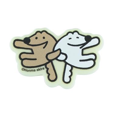 本間あきら ウルフくん アクリルバッジ なかよし