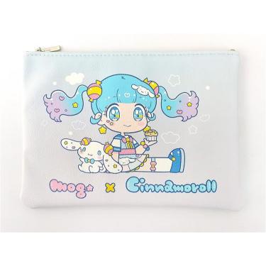 mog×シナモロール 合皮フラットポーチ