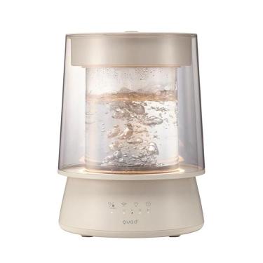 ハイパワーガラススチーム加湿器 GLASS QS649IV アイボリー【スチーム式】
