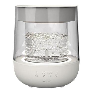 QUADS ガラス スチーム加湿器 アイボリー ガラススチーム加湿器 GLASS mini QS629IV アイボリー【スチーム式
