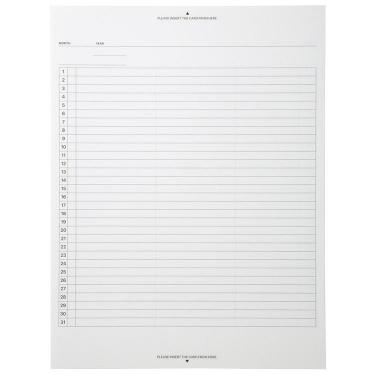 フィールドパッドリフィル A5 ガントチャート 日付フリー