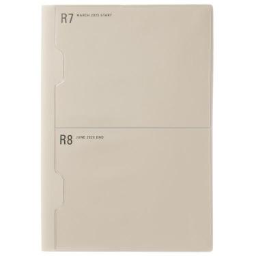 2025年3月始まり手帳 月間 A5 ポケット アイボリー