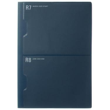 2025年3月始まり手帳 月間 A5 ポケット ネイビー