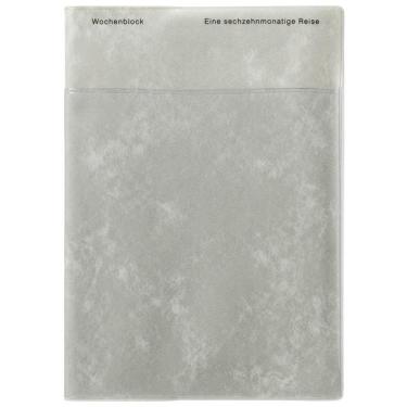 2025年3月始まり手帳 週間ブロック B6 ポケット グレー1