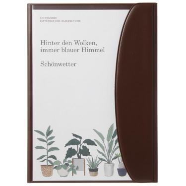 2025年9月始まり手帳 月間 A5 ボタニカル ブラウン