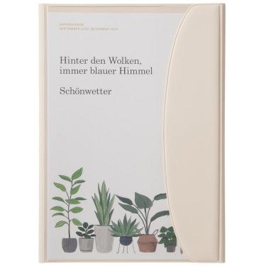 2025年9月始まり手帳 月間 A5 ボタニカル アイボリー