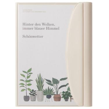 2025年9月始まり手帳 週間ブロック B6 ボタニカル アイボリー