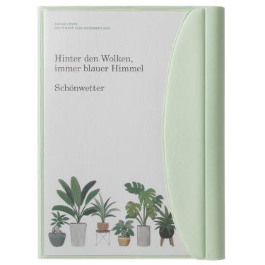 2025年9月始まり手帳 週間ブロック B6 ボタニカル ミント