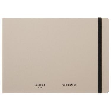 2025年9月始まり手帳 週間バーチカル B6 ラップトップ ハード ベージュ