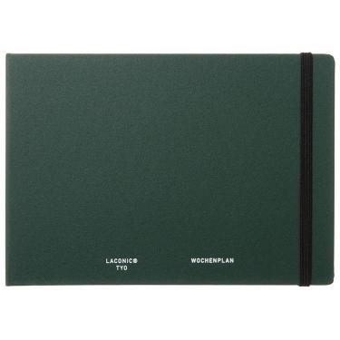 2025年9月始まり手帳 週間バーチカル B6 ラップトップ ハード グリーン