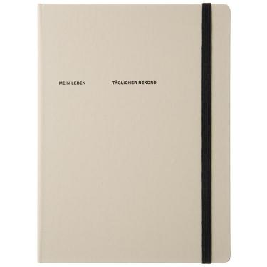 2025年9月始まり手帳 週間バーチカル B6 ライフログ ハード ベージュ