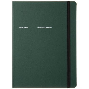 2025年9月始まり手帳 週間バーチカル B6 ライフログ ハード グリーン