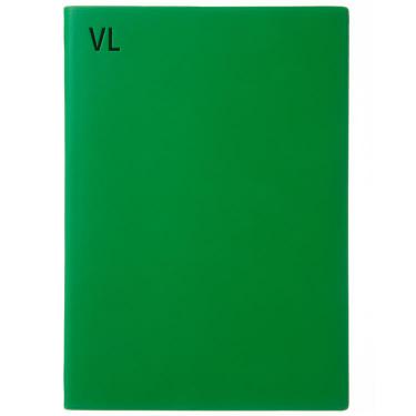 2025年12月始まり手帳 週間バーチカルレフト A5 タイポ グリーン