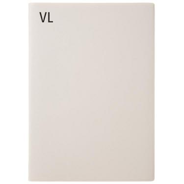 2025年12月始まり手帳 週間バーチカルレフト A5 タイポ ホワイト