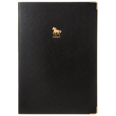 2025年12月始まり手帳 週間バーチカルレフト A5 十二支（午） ブラック