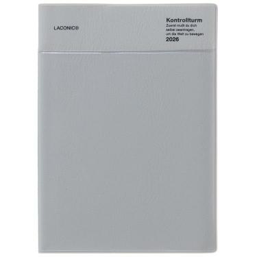 2025年12月始まり手帳 週間バーチカルレフト B6 ポケット ライトグレー