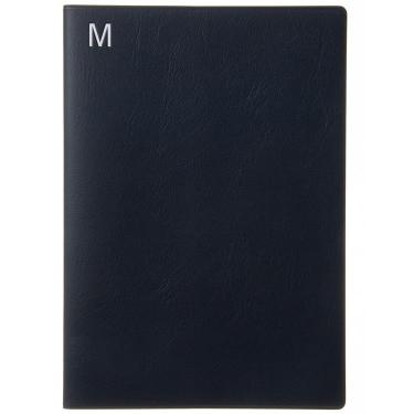 2025年12月始まり手帳 月間 A5 タイポ ネイビー