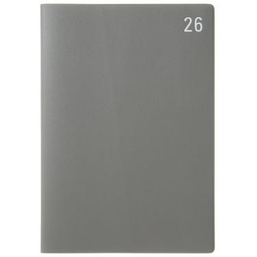 2025年12月始まり手帳 月間 A5 年号 グレー