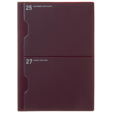 2025年12月始まり手帳 月間 A5 ポケット ワイン