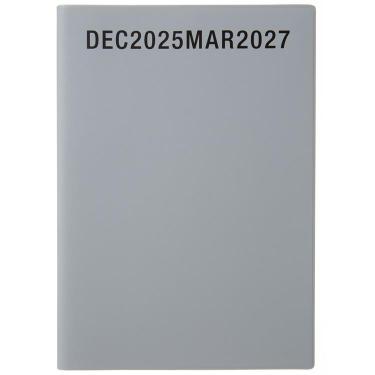 2025年12月始まり手帳 週間バーチカル A5 タイポ グレー