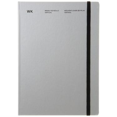 2025年12月始まり手帳 週間バーチカル A5 ハードカバー シルバー
