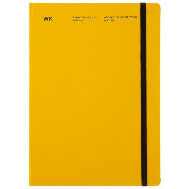2025年12月始まり手帳 週間バーチカル A5 ハードカバー イエロー