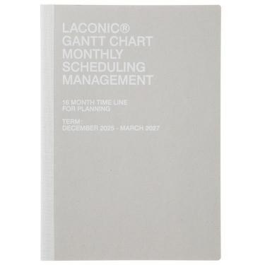 2025年12月始まり手帳 月間 A5 ガントチャート タイポ
