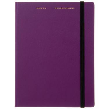 2025年12月始まり手帳 週間レフト B6変型 タスクログ ハードカバー パープル