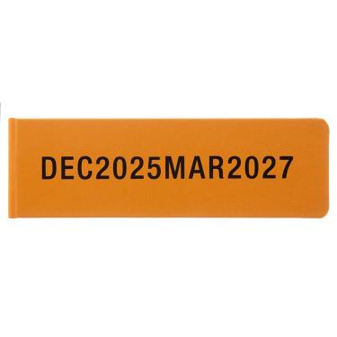 2025年12月始まり 週間ブロック A5変型 スティックダイアリー ハードカバー オレンジ