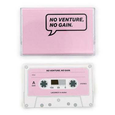 カセットテープノート イン・アクション ピンク