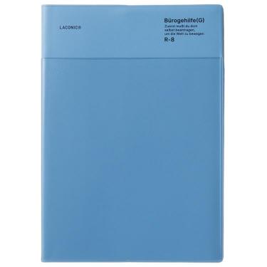 2026年3月始まり手帳 週間バーチカルレフト A5 ポケット ブルー