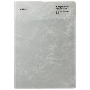 2026年3月始まり手帳 週間バーチカルレフト A5 ポケット グレー