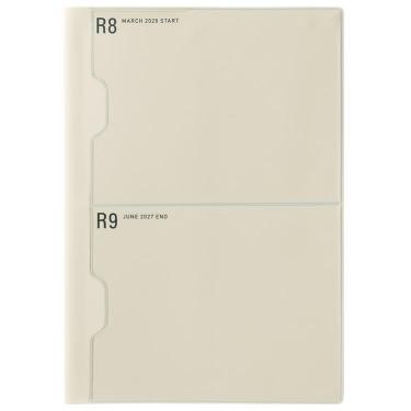 2026年3月始まり手帳 月間 A5 ポケット アイボリー