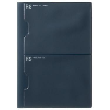 2026年3月始まり手帳 月間 A5 ポケット ネイビー