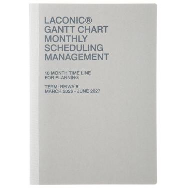 2026年3月始まり手帳 月間 A5 ガントチャート タイポ