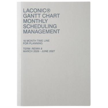 2026年3月始まり手帳 月間 A4 ガントチャート タイポ